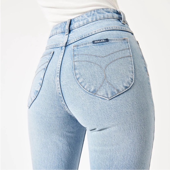 Rollas Sky Blue Boot Cut Duster Jeans Women Size 26 - Picture 4 of 16